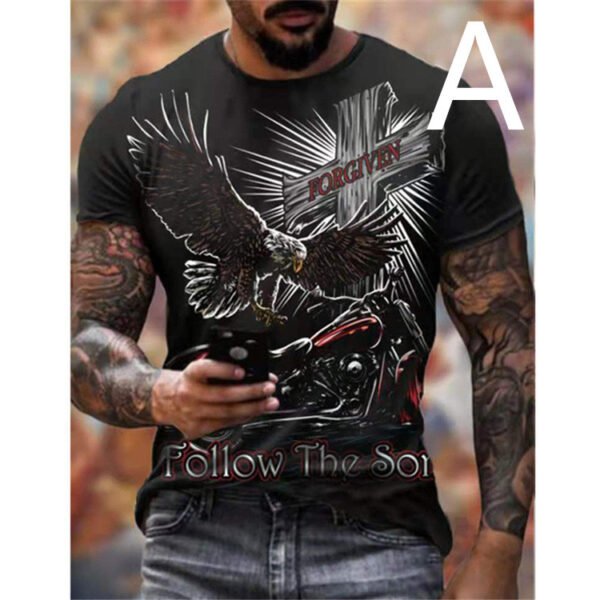 Man T-shirt Car Highway Motorcycle Hip Hop T-shirt - Image 6