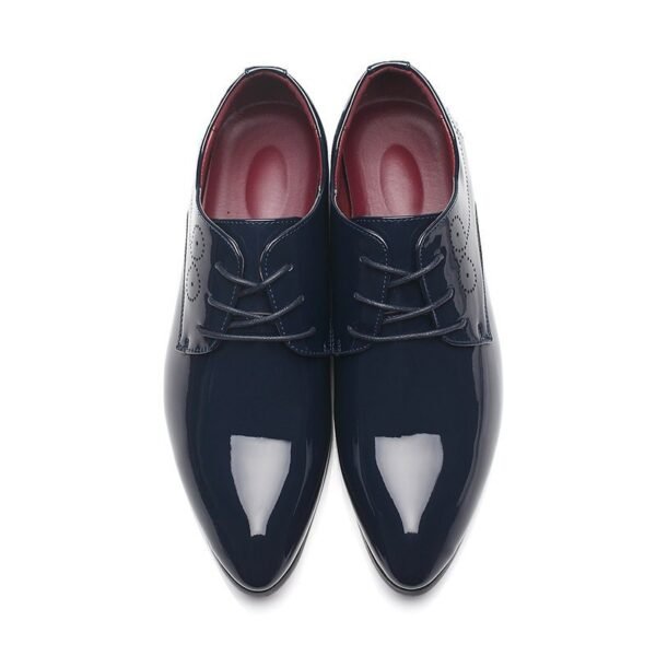 Men Leather Shoes Men Business Casual Dress Shoes - Image 3