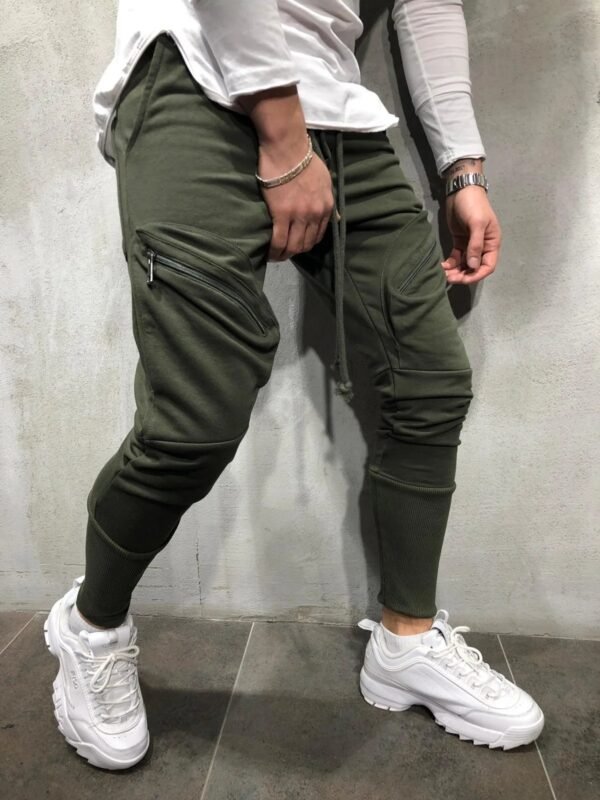 Men Sports Zipper Casual Pants - Image 8