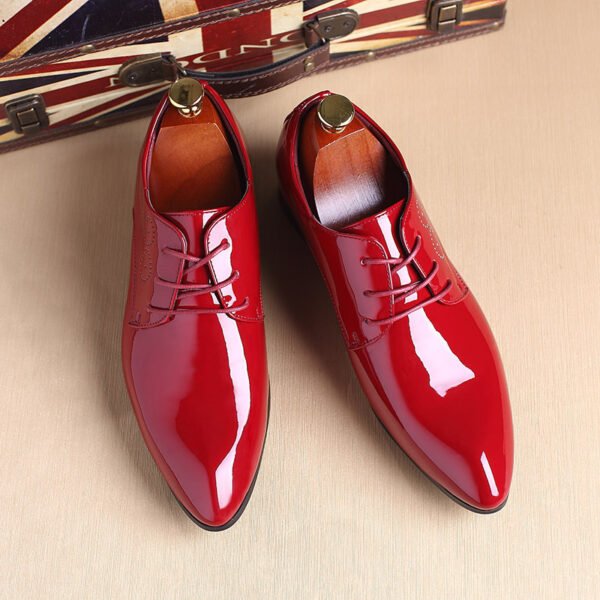 Men Leather Shoes Men Business Casual Dress Shoes - Image 6