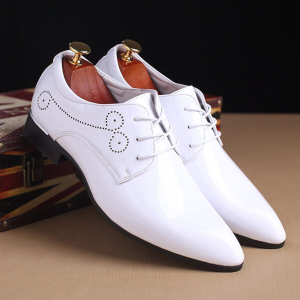 Men Leather Shoes Men Business Casual Dress Shoes - Image 7