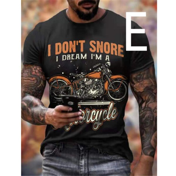 Man T-shirt Car Highway Motorcycle Hip Hop T-shirt - Image 8